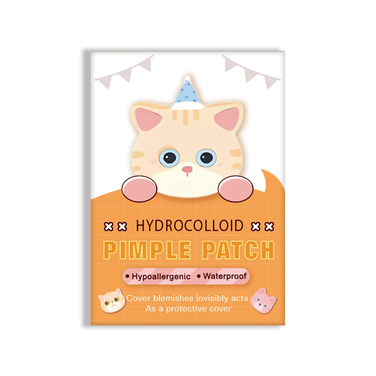 40 قطعة من رقع حب الشباب بحمض الساليسيليك - ملصقات غير مرئية ولطيفة على شكل قطة لمحاربة البثور وتهدئة البشرة