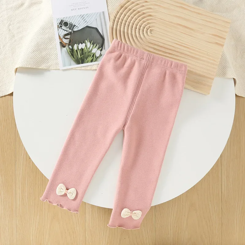 newborn clothes 2024 girls autumn winter leggings children's pants baby girls pants with plush thick pants 1-3 years old