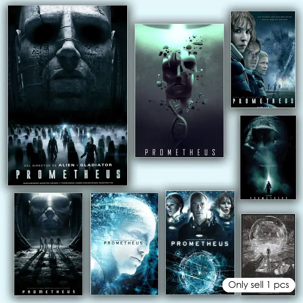 Prometheus Room Makeover Self Adhesive PVC Retro Low Glare Polished Tear Resistant Poster