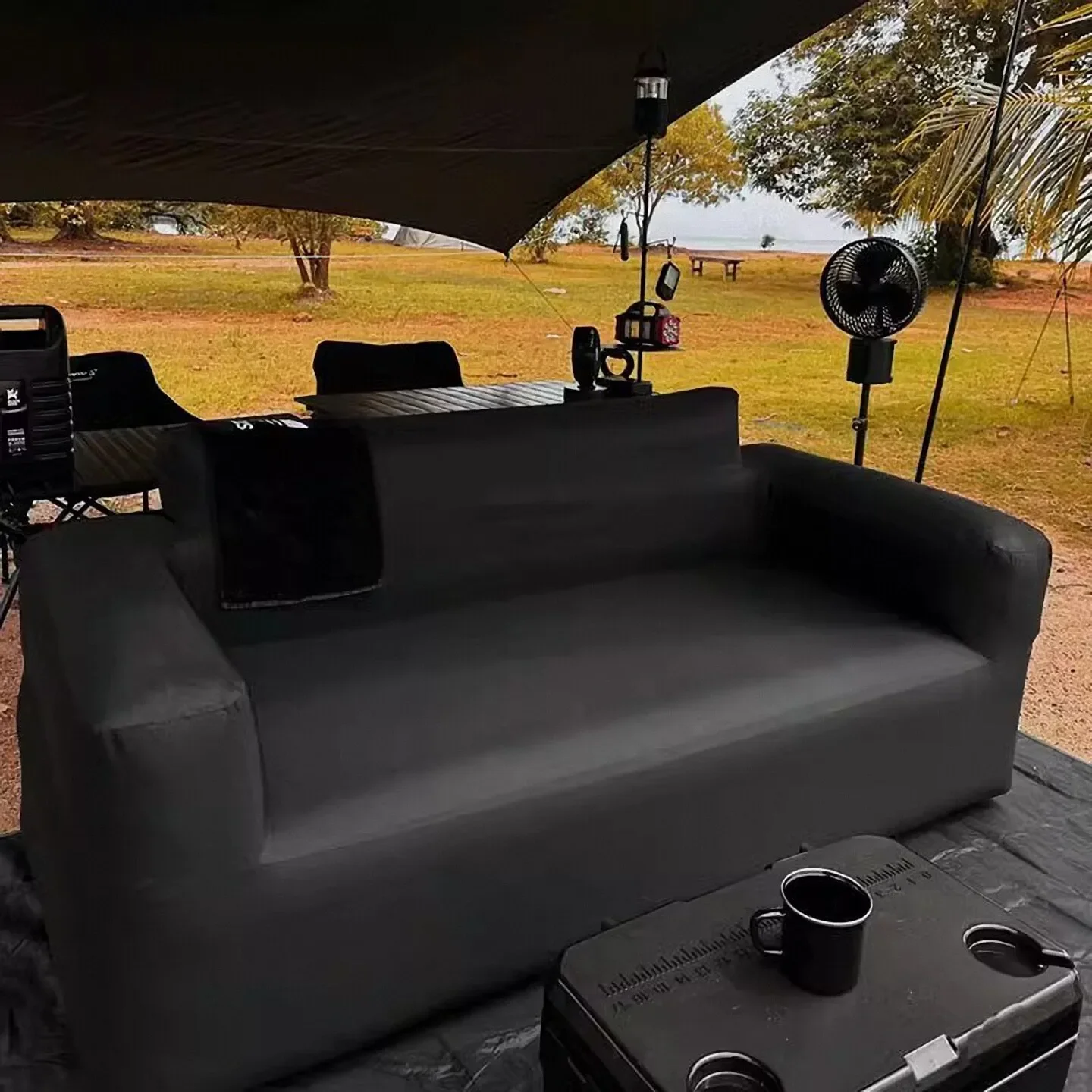 Outdoor camping inflatable sofa automatic inflatable camping portable inflatable bed