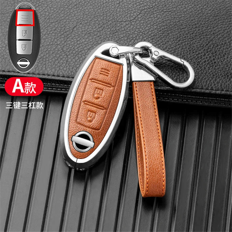 Car key cover case for nissan juke leaf micra k12 note patrol qashqai j11 j10 tiida versa x-trail xtrail x trail t32 Infiniti