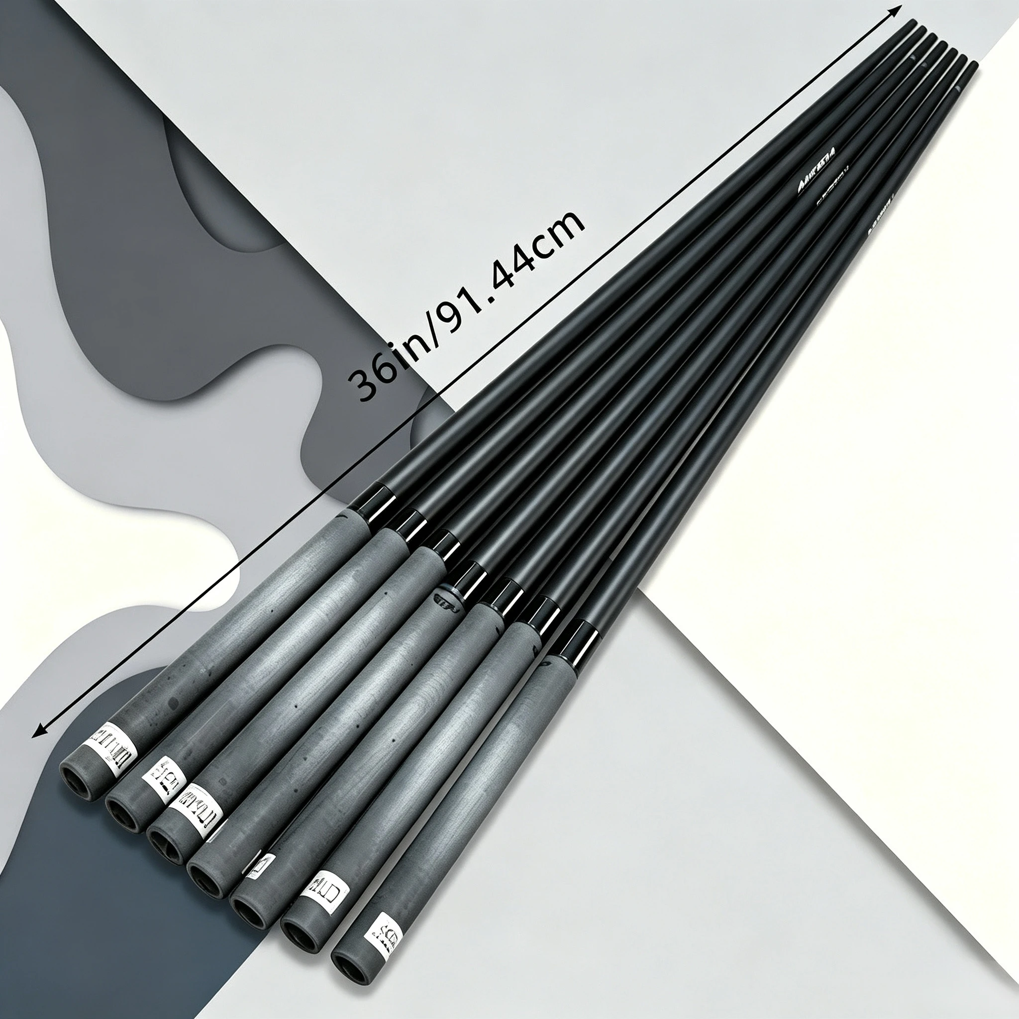 New Black and White Graphite Carbon Golf Driver Shaft, 36inch Professional Specification 0.370 Tip Interface, Reinforced Anti-Twist Structure, Smooth Swing, Stable Ball Contact, and Clear Feedback, Replacement Shaft fo