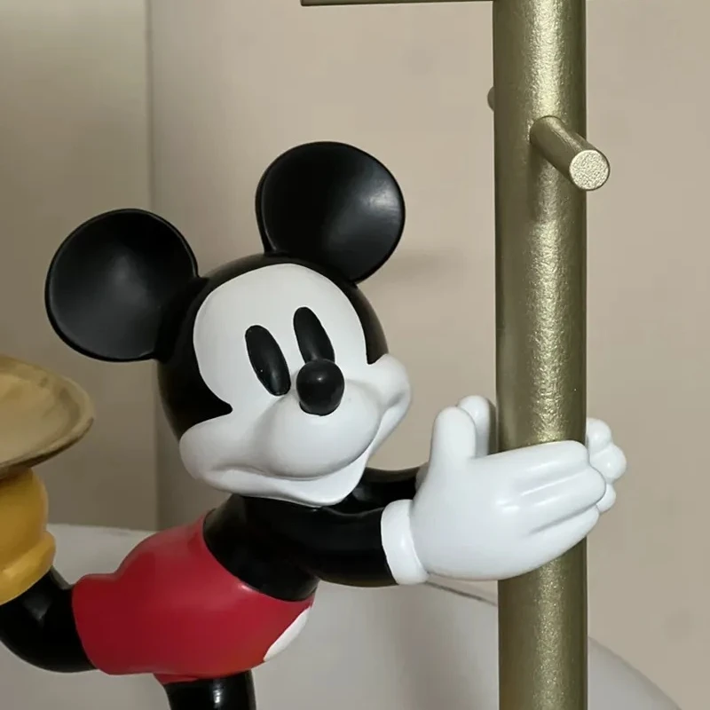 27cm Disney Cute Mickey Mouse Foyer Storage Figure Anime Living Room Tray Decorations Model Collection Figurine Ornament Gifts