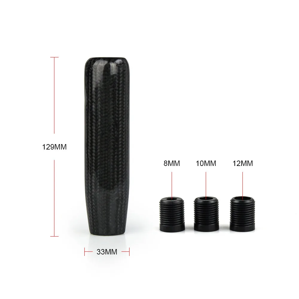 13cm 18cm Universal Carbon Fiber Long Gear Shift knob Manual Transmission Aluminum Gear Stick Head Shifter Lever Handle SFN034