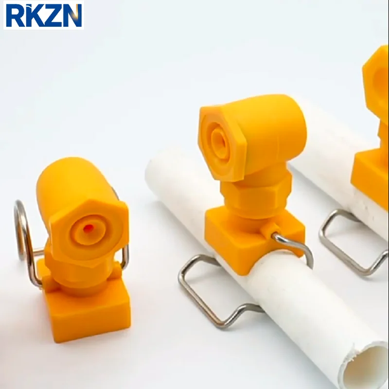 10pcs Atomizing nozzle corner spray head vacuum tank water pipe humidification dedusting clip pipe cone spray nozzle