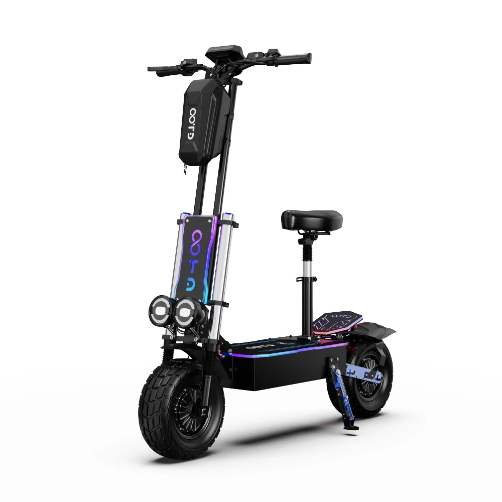 Patinete eléctrico de almacén europeo, 60V, 6000W, doble accionamiento, batería de 40Ah, neumáticos de 13 pulgadas, potentes scooters para adultos