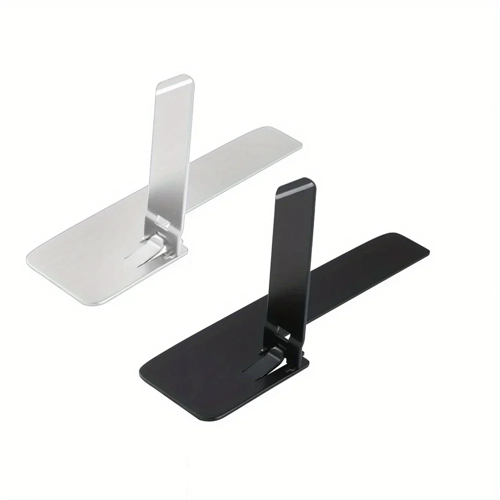 Ultra-thin Phone Holder Portable Foldable Metal Smartphone Back Mount Stand For iPhone Samsung Xiaomi Universal Desktop Holder