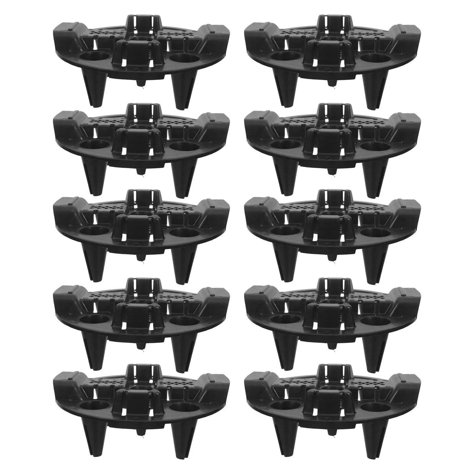 10Pcs 3.15 Inch Plastic Flower Pot Bottom Net Riser Risers Outdoor For Outside Deck Plant Lifters Pots Height Adjustable Planter