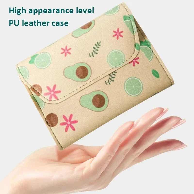 9 PCs Set Fruits Design Stainless Steel Nail Clippers Set With Folding Bag Manicure Cutter Kits Scissors Makeup Beauty Tool