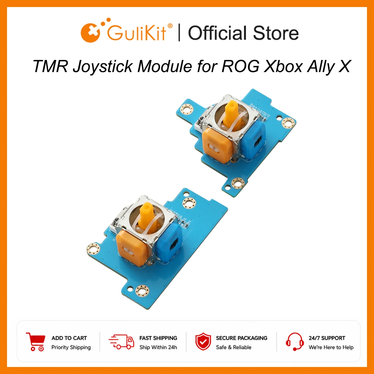 Gaming Accessories Joystick - GuliKit TMR Elektromagnetische joystickmodule Anti-Drift Stick