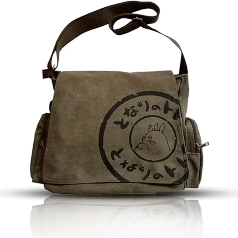 2024 Hot Totoro Canvas Crossbody Bag GHIBLI Men Women Shoulder Bag Casual Multifunctional Exquisite Large Capacity Tote Bag