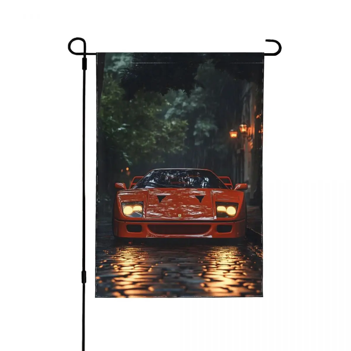 Póster de Bugatti Veyron Grand Sport Vitesse, decoración de jardín de Pascua, cartel festivo, cartel de bienvenida para exteriores, bandera de jardín