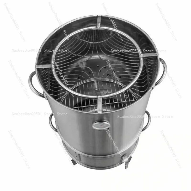 

40-дюймовый угольный гриль-барбекю — коммерческая печь-гриль из нержавеющей стали для курицы, утки и шашлыков из баранины