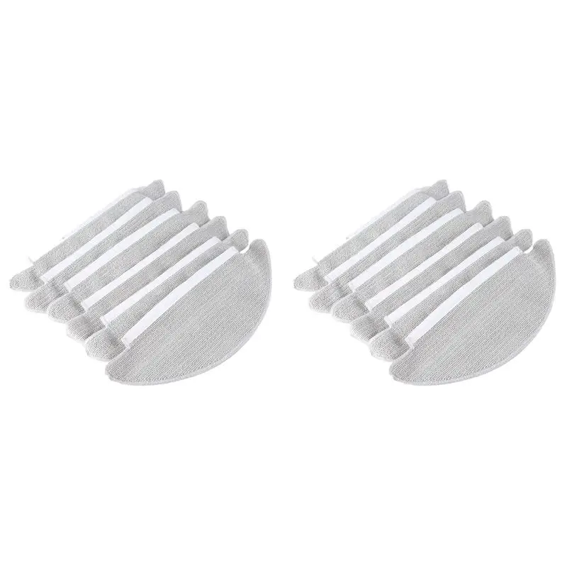 ABGE-12Pcs Mop Cloths For Viomi V5 / V5 Pro Wipes Rags Accessories Vacuum Cleaner Replacement Parts