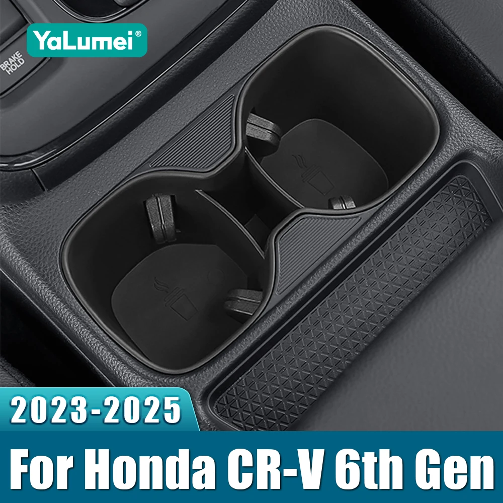 Für Honda CR-V 2023 2024 2025 CRV 6. Generation Hybrid TPE Auto Mittelkonsole Aufbewahrungsbox Wasserbecherhalter Container Organizer Fach