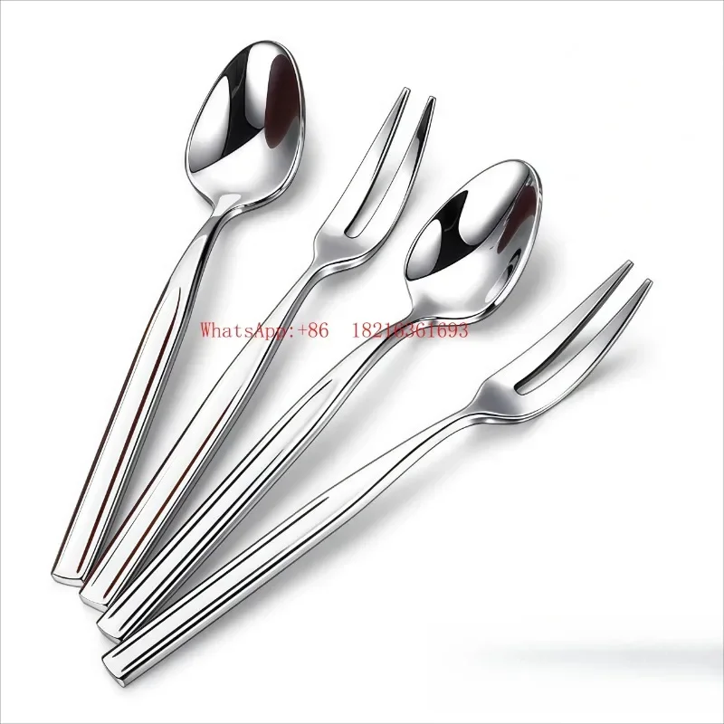 Latest Arrival Delicate Light Luxury High-end Fruit Fork Dessert Coffee Spoon Decoration Storage Box Gift