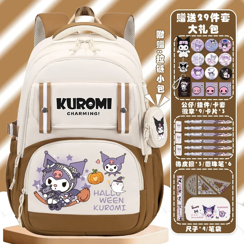 Sanrio New Clow M Student Schoolbag Children Male and Female Cute Lightweight Spine-Protective Large Capacity Backpack