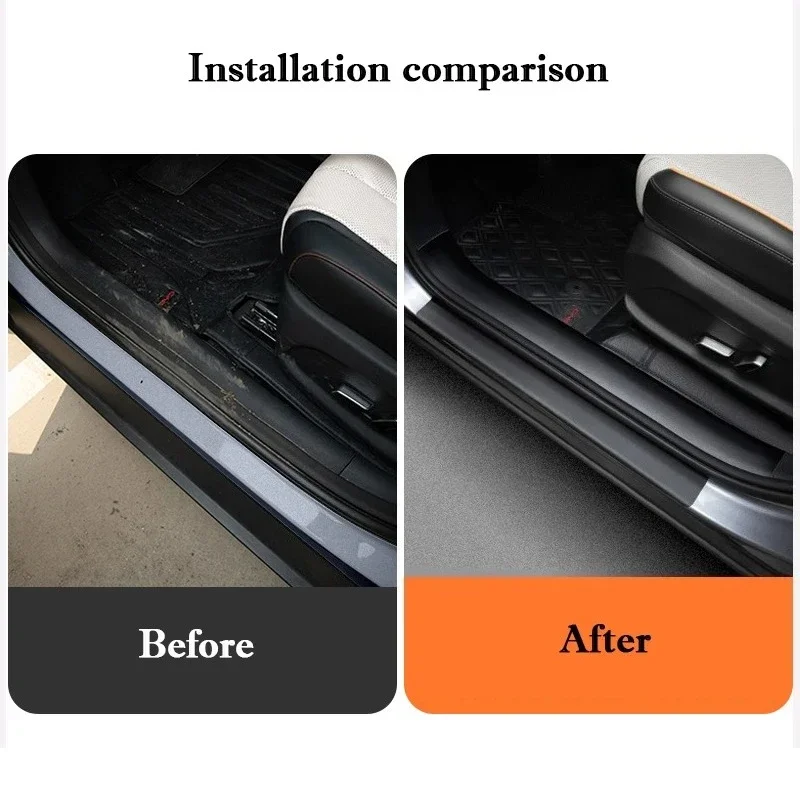 For Toyota Crown Kluger 2021-2025 Car Threshold Strip Protective Sticker Door Trunk Scratch Trampling Resistant Interior Sticker