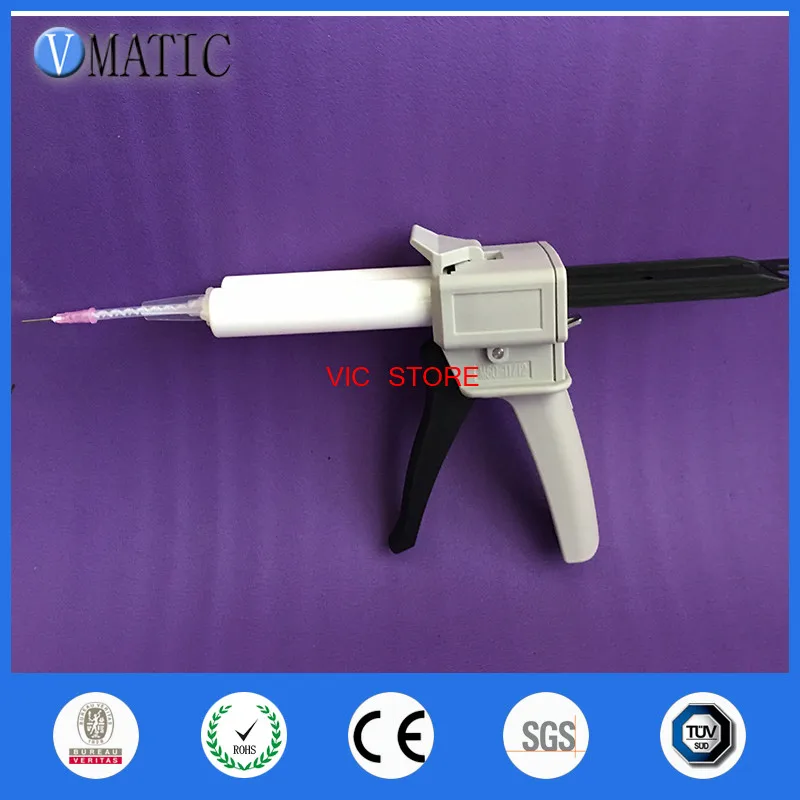 Free Shipping New Dentist Lab Equipment 1:1 2:1 Ratio Dental Impression Mixing Glue Dispenser Dispensing Caulking Gun 50 Ml/Cc