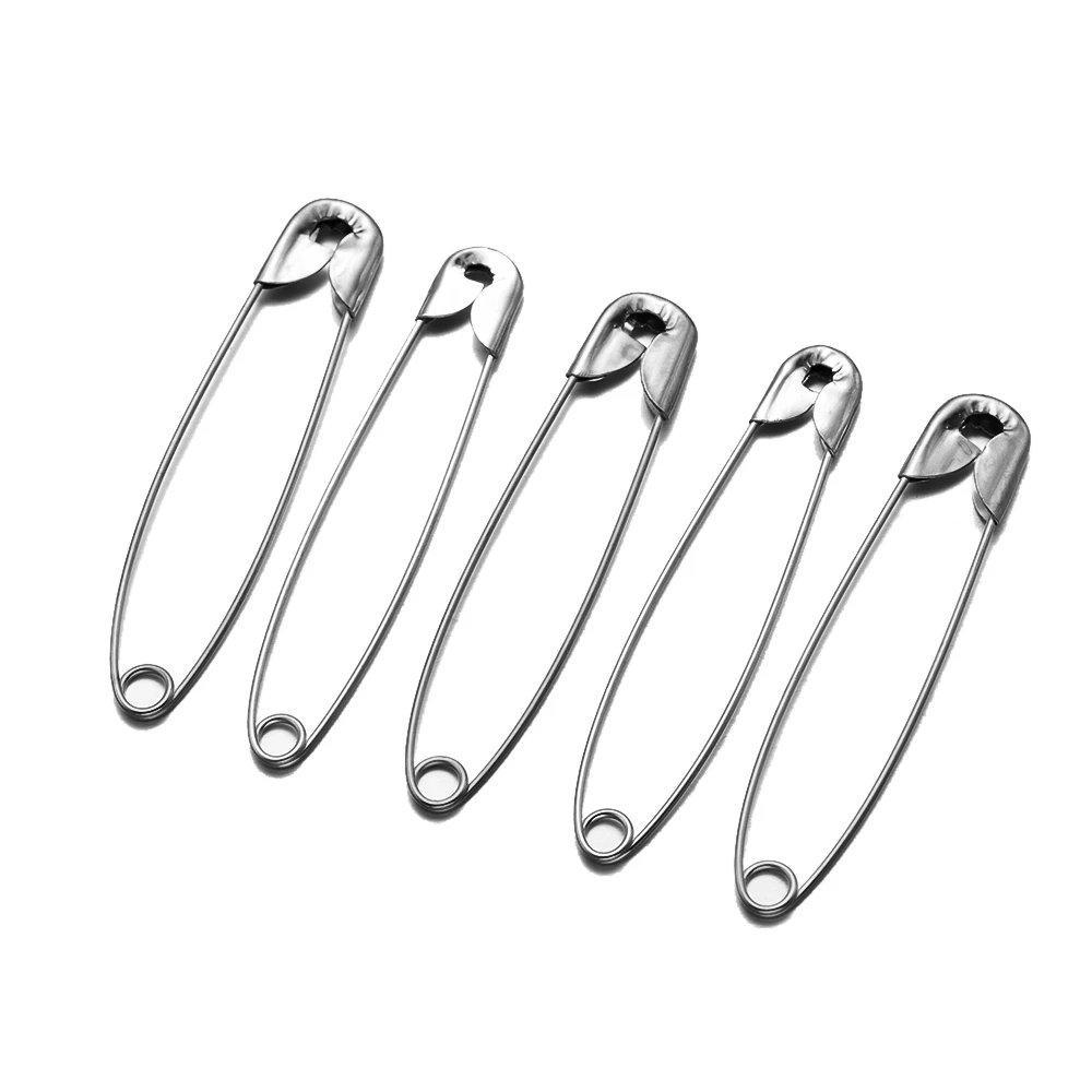 50pcs Silver Large Heavy Duty Safety Pin for DIY Clothes Sewing Brooch Jewelry Making Home Office Crafts Supplies Accessoies