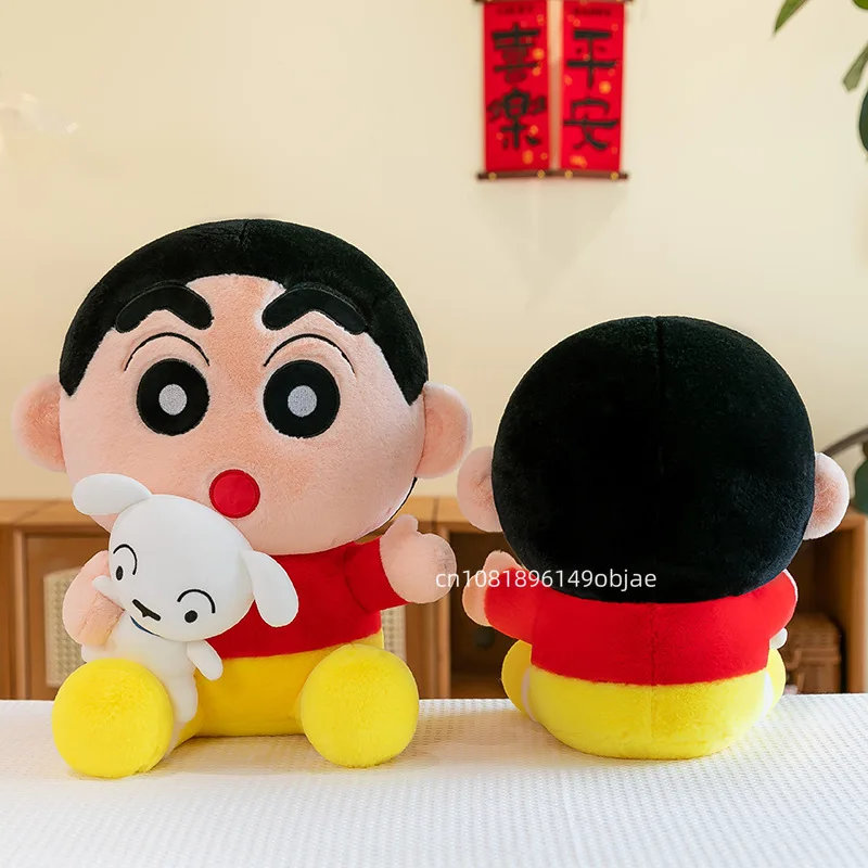 80cm Big Size Anime Cartoon Crayon Shin-chan Stuffed Plushies Couple Soft Plush Doll Pillow Room Decoration Toy Children Gift