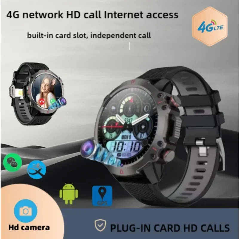 

Smartwatch4G Android1.52 дюйма Полная сеть Независимая SIM-карта Видеозвонок GPS Wi-Fi Bluetooth Голосовое приложение Загрузка Спортивные часы