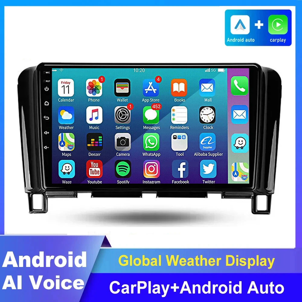 

4G+64G Android 14 For Nissan Serena 4 C26 2010 2011 - 2016 9 inch Car Radio Multimedia Video Player Navigation No 2din 2 Din DVD