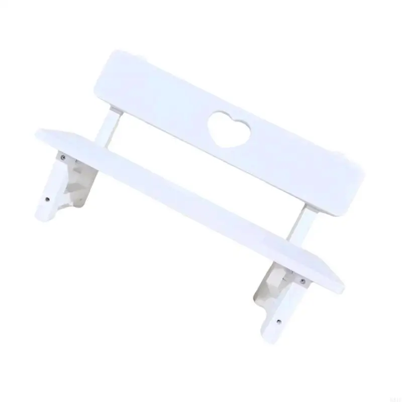 581F كرسي صالة خشبي أثاث التصوير الفوتوغرافي لمقاعد وضع صور الأطفال في الاستوديو #4