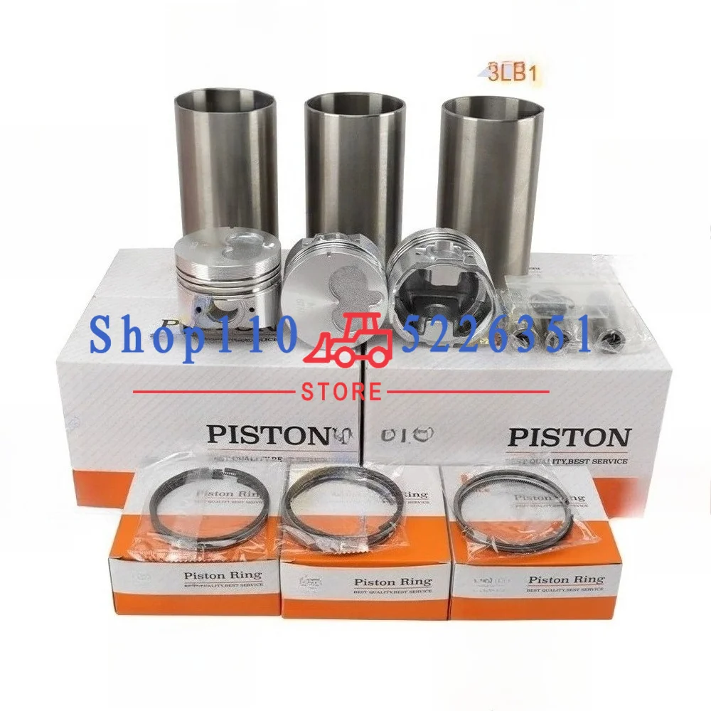 3LD1 Overhaul Rebuild Kit For Piston Ring Cylinder Liner Full Gasket KitCylinder Head Gasket 8-97176-287-0 83*2+1.75+4mm