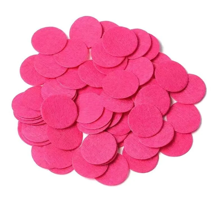 100pcs 2cm 2.5cm 3cm 4cm 5cm Non Woven Circle Pads Felt Fabric Round Patches Diy Accessories Handmade Flowers Crafts Material