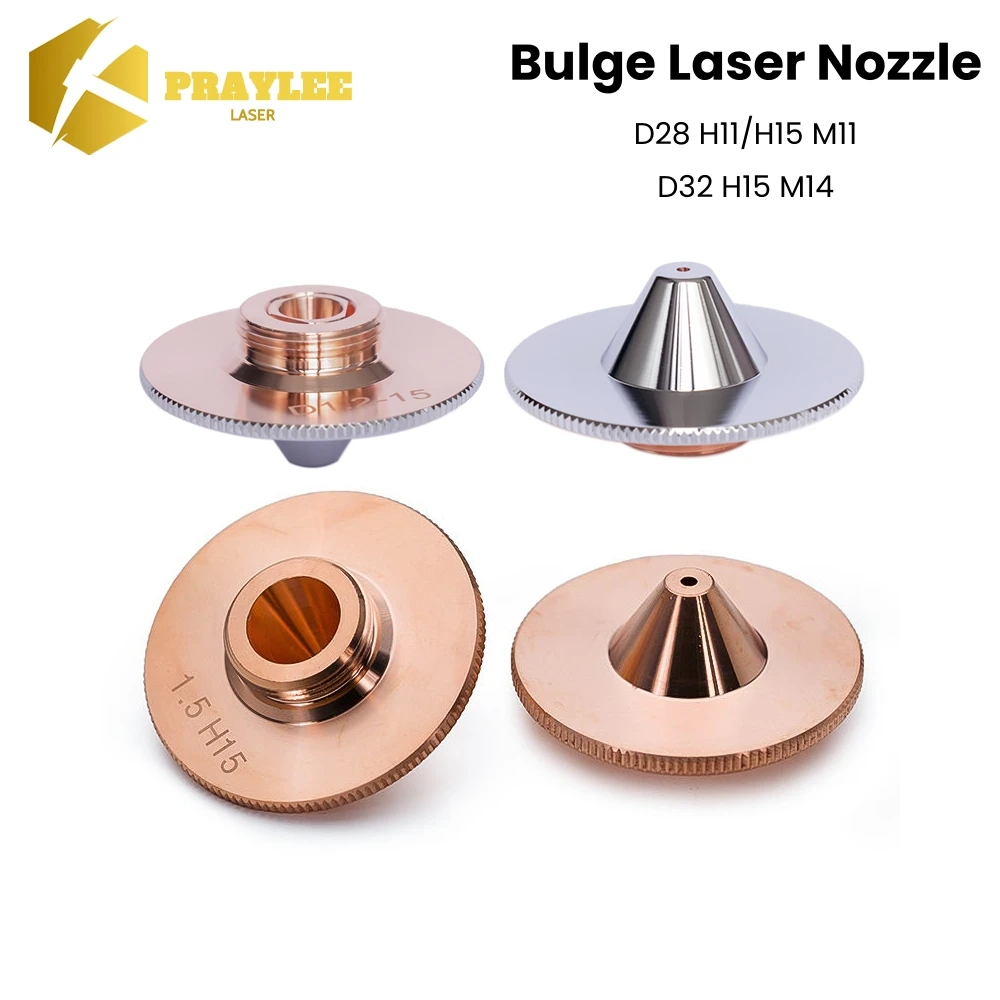 

Praylee Laser Nozzles TypeC Single&Double Layers D28/D32 M11/M14 for Precitec WSX HANS Fiber Laser Welding Machine Part