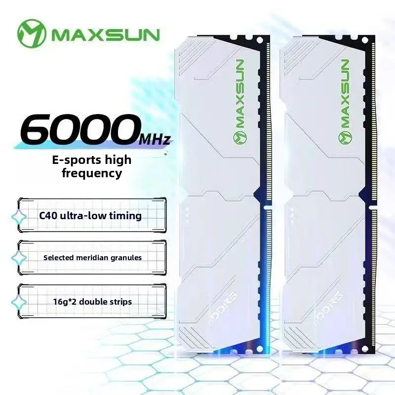 

Mingxuan 16 ГБ DDR5, 6000 МГц, 6400 МГц, настольная карта памяти, W5, серия J Duaabao, куртка Stick