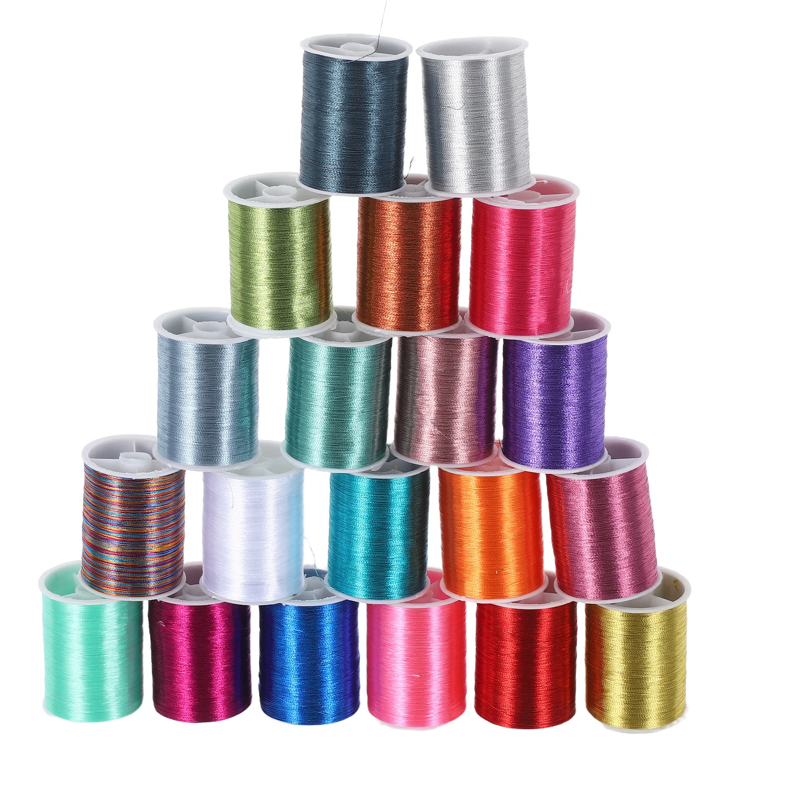 

Glitter Metallic Embroidery Thread Assorted Shine Colors for Sewing Knitting Crochet Cross Stitch Quilting Craft DIY