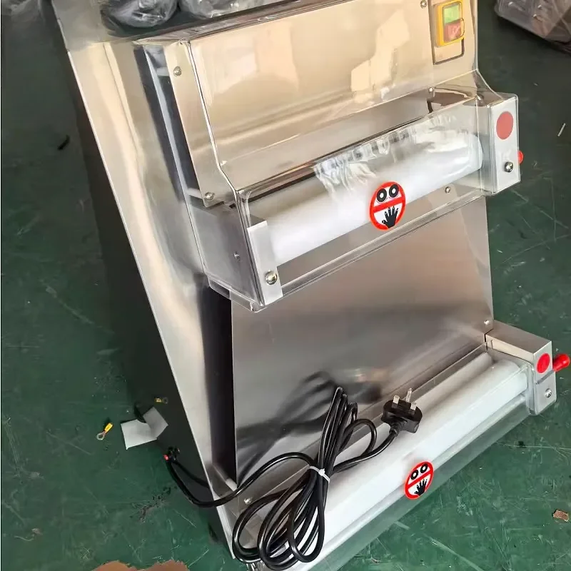 40cm Automatic Energy Saving Electric Pizza Dough Presser & Sheeter Tabletop Roller