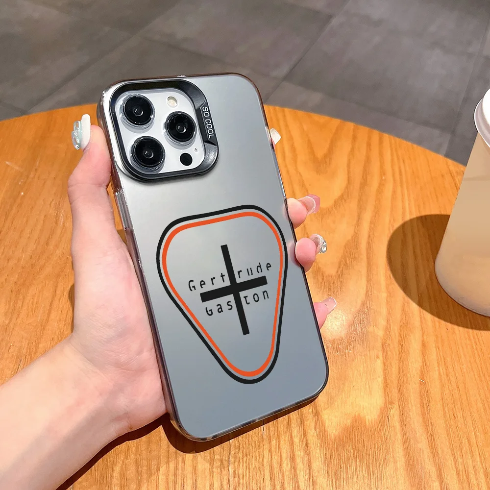 Custodia per telefono Fashion G-gertrude Print FUNDA per iPhone 12 11 13 14 15 16 17Max Pro Plus Mini Custodia protettiva a colori