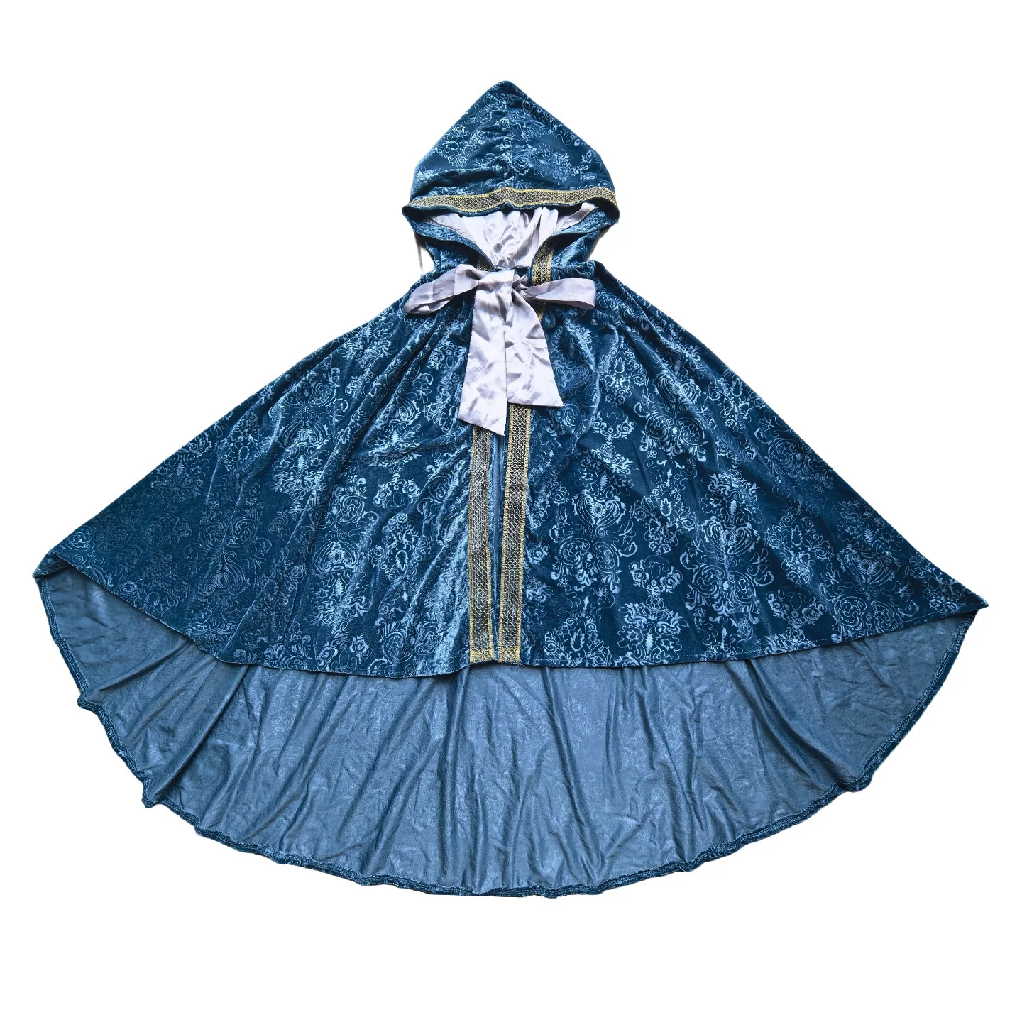 Medieval Cosplay Princess Dress Girls Elf Queen Costume Halloween Performance Outfit Fancy Dress Vintage Medieval Dresses Cloak - view 5