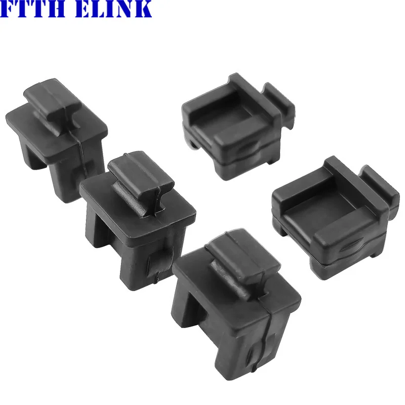 SFP dust cover for SFP-B HUB module tranceiver protective plug cap waterproof dust cap black silicone free shipping ELINK 100pcs