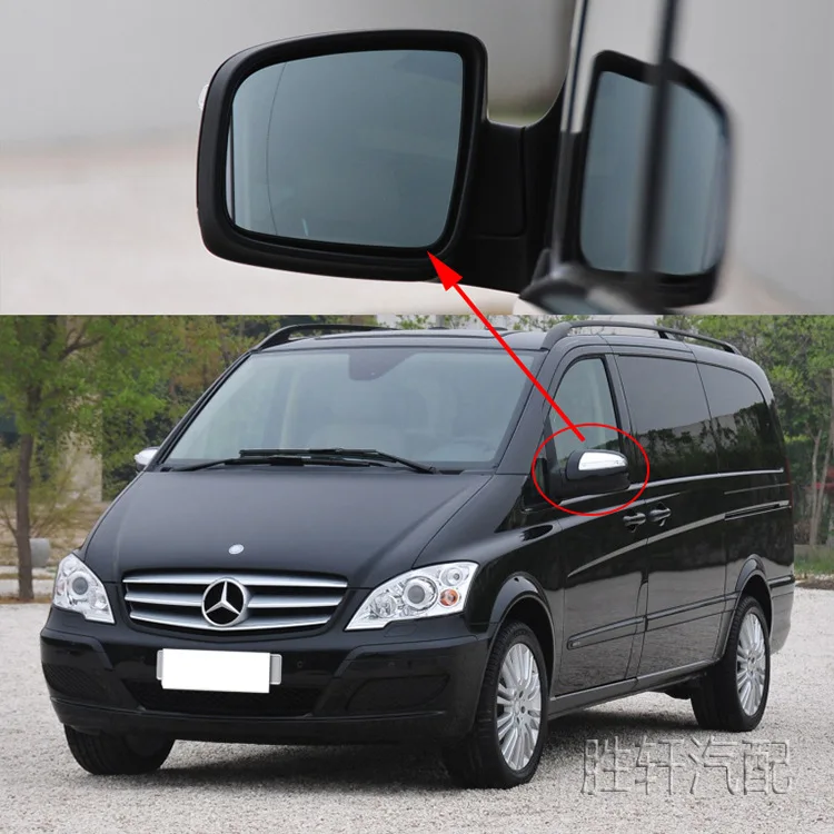 For Mercedes W639 Violet Mixto Car rearview mirror Side Rearview Mirror Glass Anti-fog Defrosting Door Wing Mirror