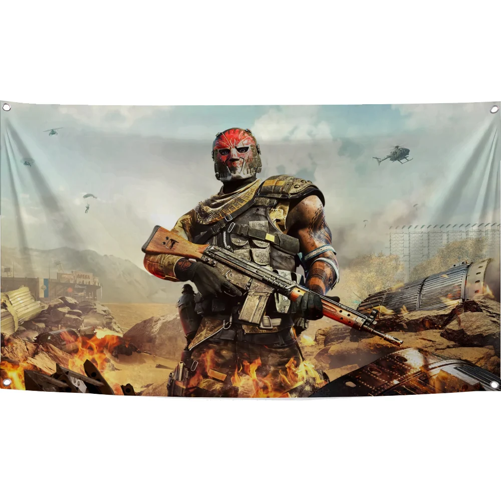 راية البوليستر المطبوعة الرقمية ، نسيج العلم ، نداء الواجب ، المناورات القد ، الستار ، 60x90 سنتيمتر ، 90x150 سم