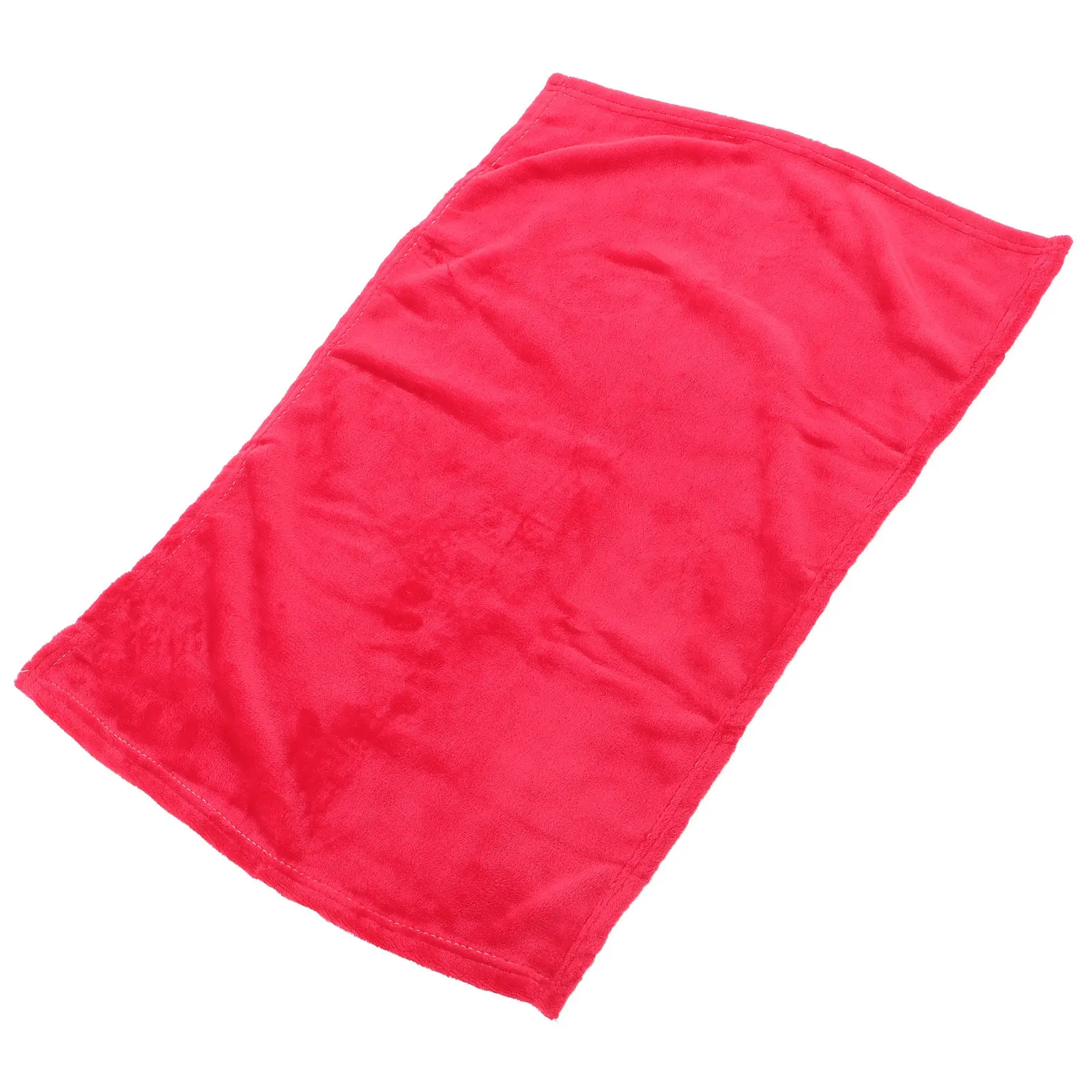 

Premium Flannel Fleece Pet Blanket Solid Color Lightweight Yet Extra Warm Cozy Dog Bedding for Year Round Use Bright Red