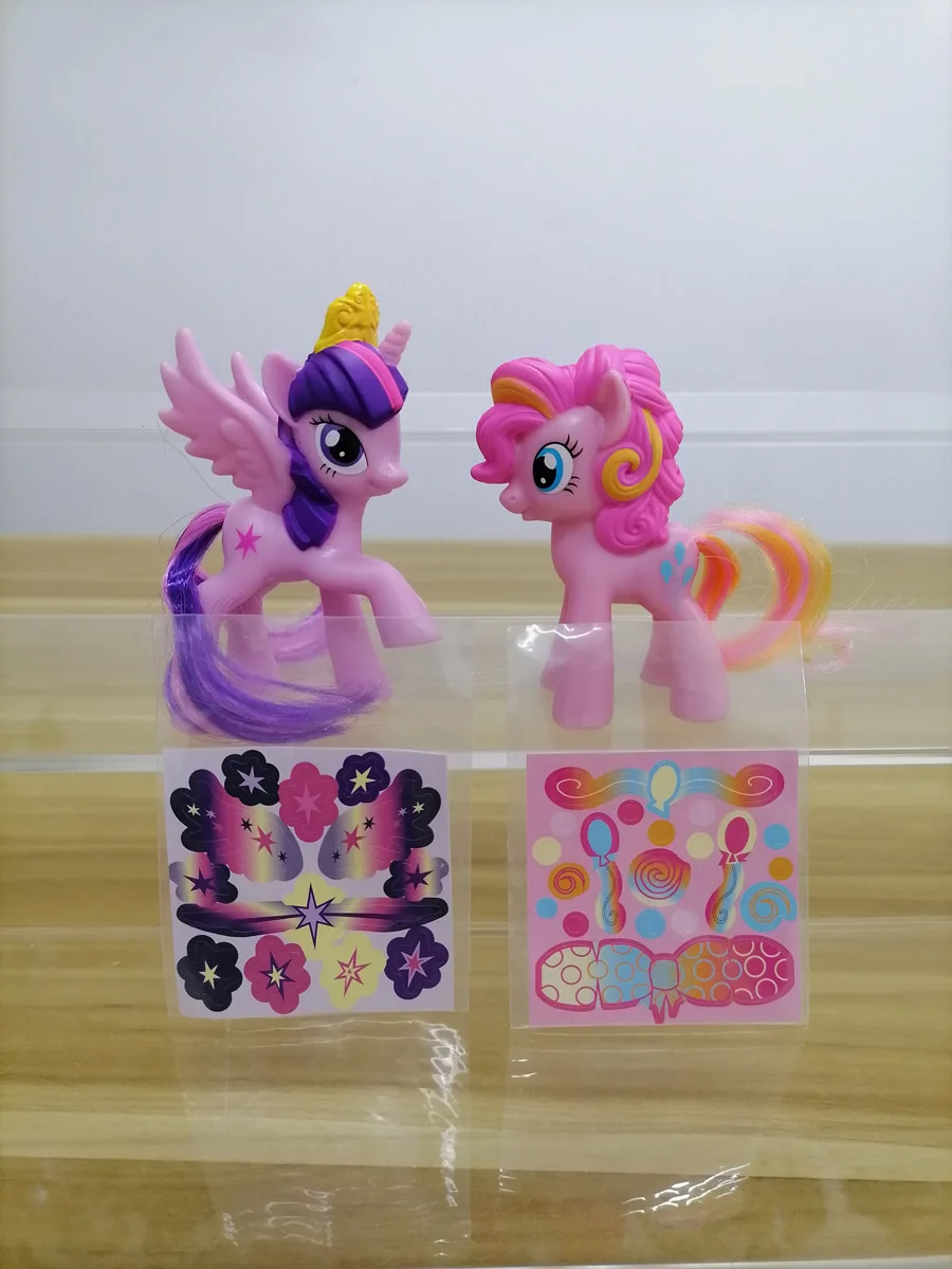 My Little Pony Pinkie Pie Twilight Sparkle Applejack Happy Meal Kawaii Toys Doll Model Anime Figures Favorites Collect Ornaments