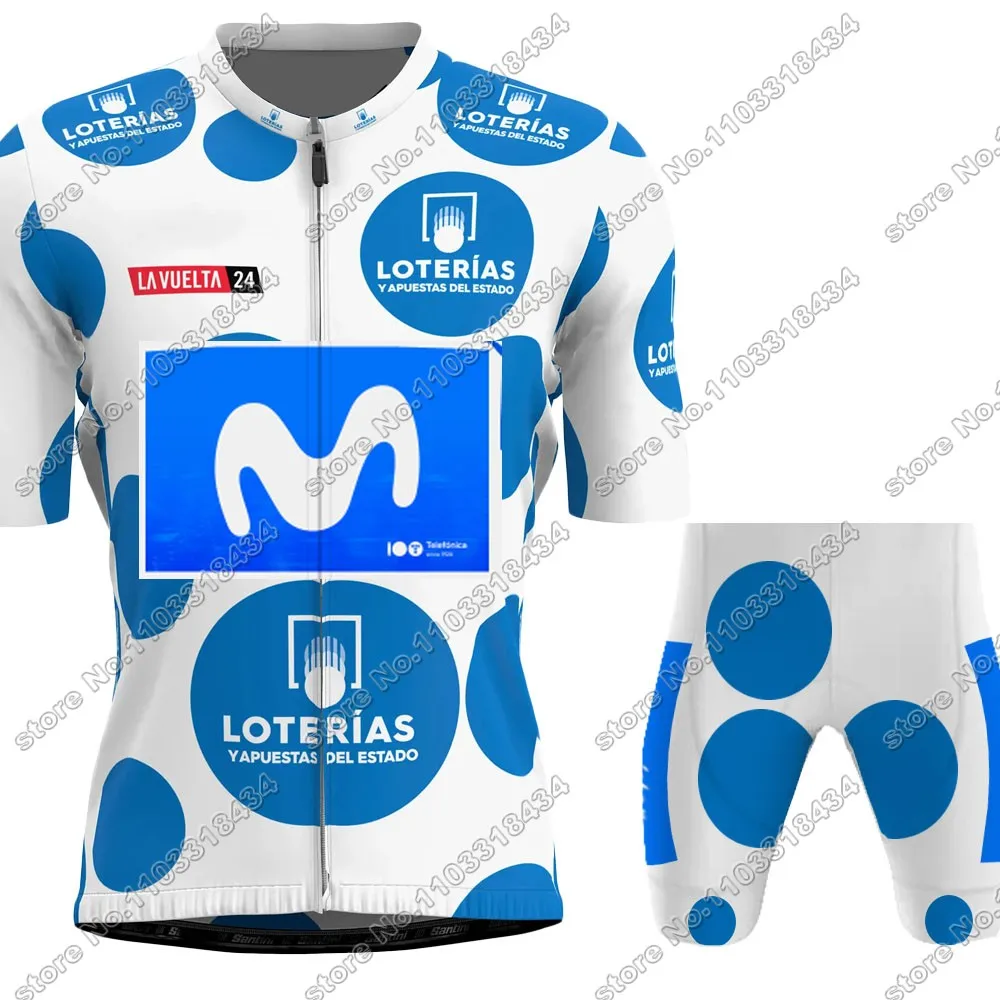 Spain Tour M Cycling Jersey 2024 Pro team Set Short Sleeve Clothing Men Road Bike Shirt Suit Bicycle bib Shorts MTB Wear Maillot