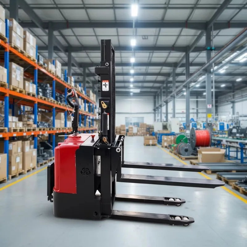 Customized Manufacturer 1.5T 2T Electric Stacker 48V 4000mm Lift Height For Warehouse Storage Handling