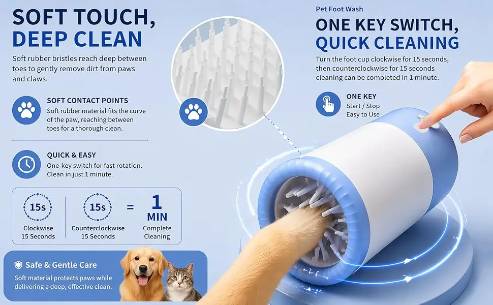 Pet Paw Cleaner Cup
