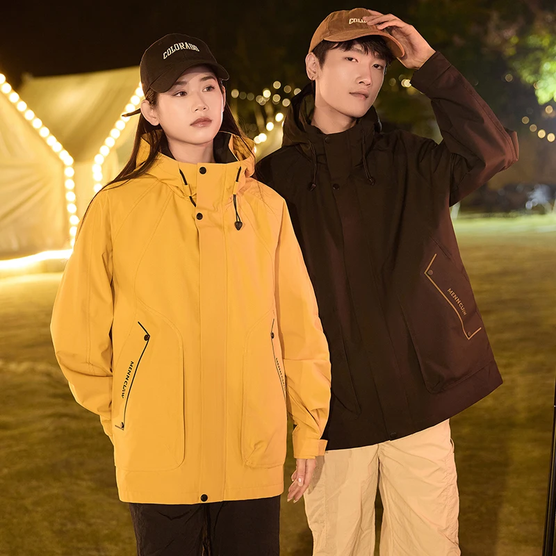 

Hengdeqi, новинка 2025 года, мужская верхняя одежда Jaet, мягкое повседневное одноразовое пальто с большим капюшоном, американское полиэстеровое пальто...