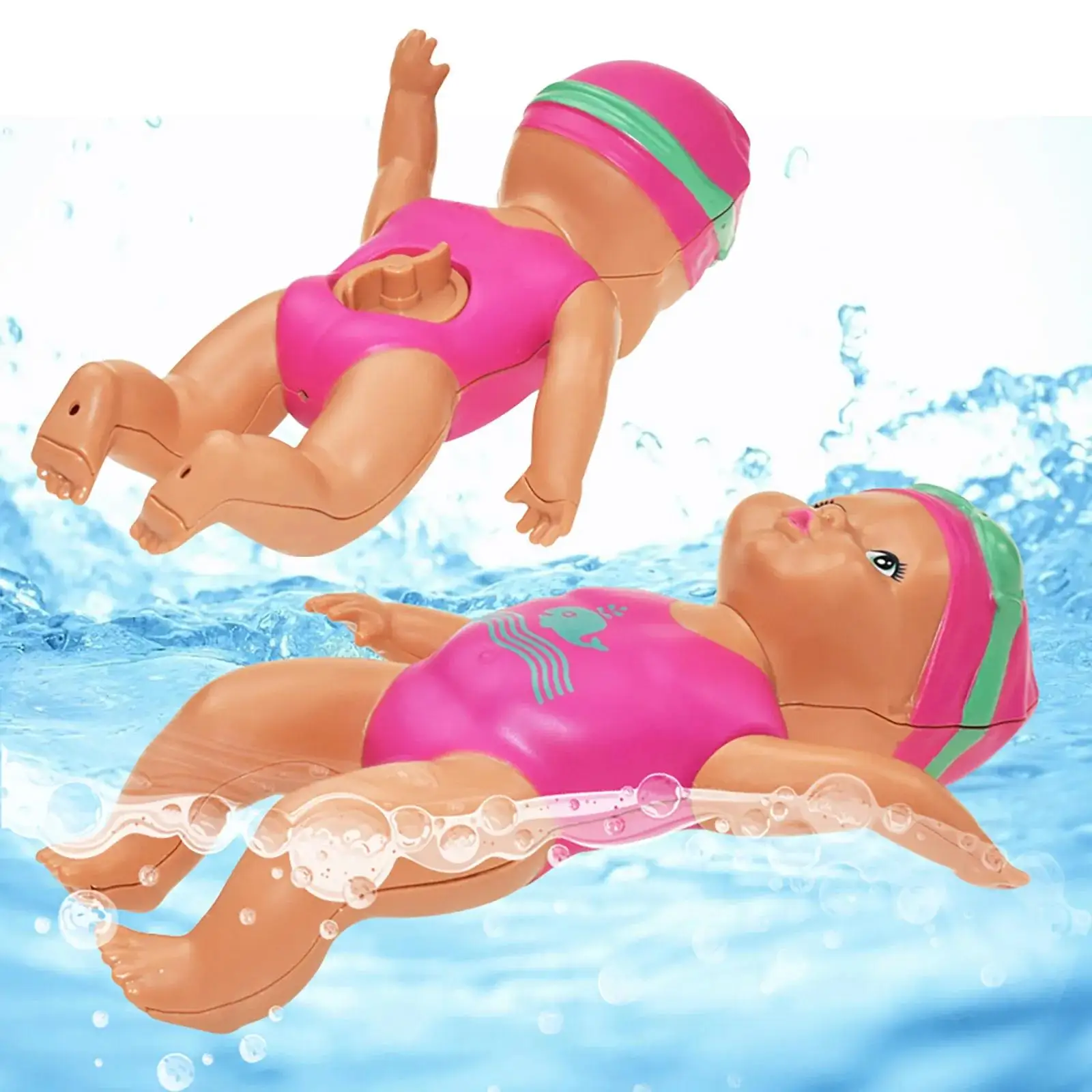 Swimming Doll Waterproof Beach Baby Doll Joint Toy Accessories For Sand Travel Car For Children Birthday Gifts