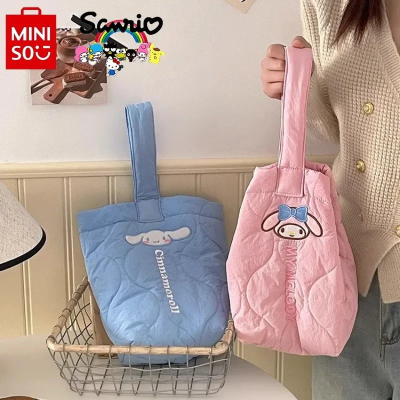 

Sanrio New Women's Handbag Fashion High Quality Handheld Storage Bag Cartoon Large Capacity Girls' Multi Functional Storage Bag