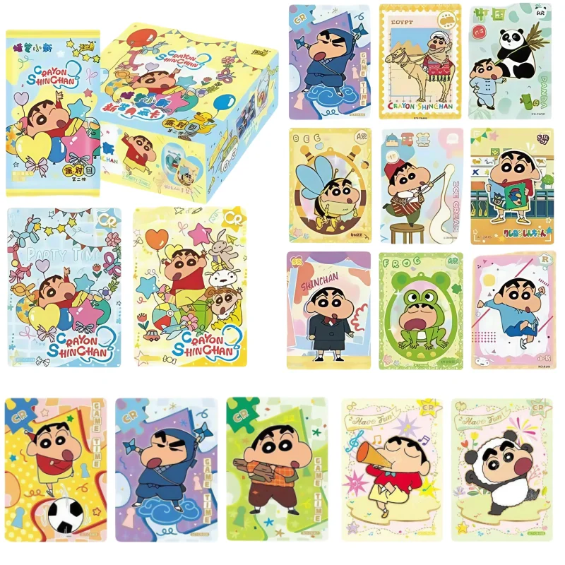 KAYOU Crayon Shin-chan Collectible Card Children's Collection Decoration Pack A Box for The Party Cartoon Product Holiday Gift