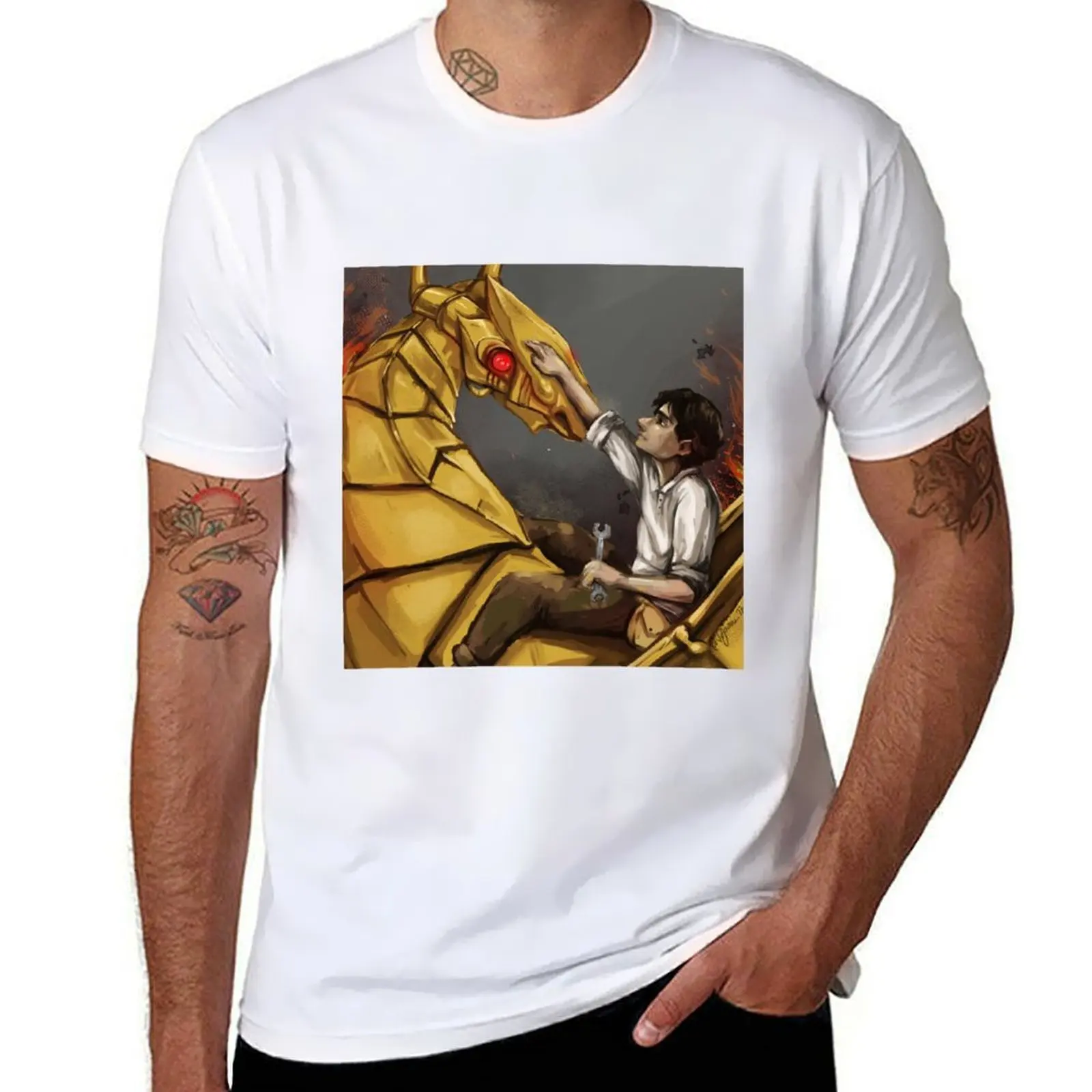 

Leo Valdez with Festus T-Shirt t shirts with prints man t shirt cotton high quality t shirt for man T-shirt