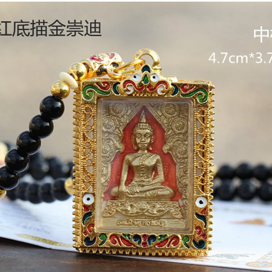 GOOD Thailand temple master Buddha card Effective Cs bless family safe  good luck health bring wealth money